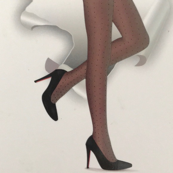 NWT black polka dot fashion tights - Picture 2 of 6